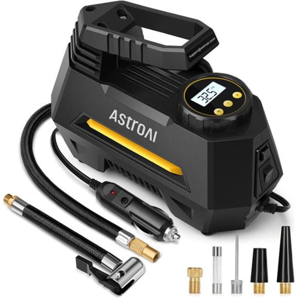 Tire Inflator Portable Air Compressor Air Pump for Car Tires-Powered Auto Pump